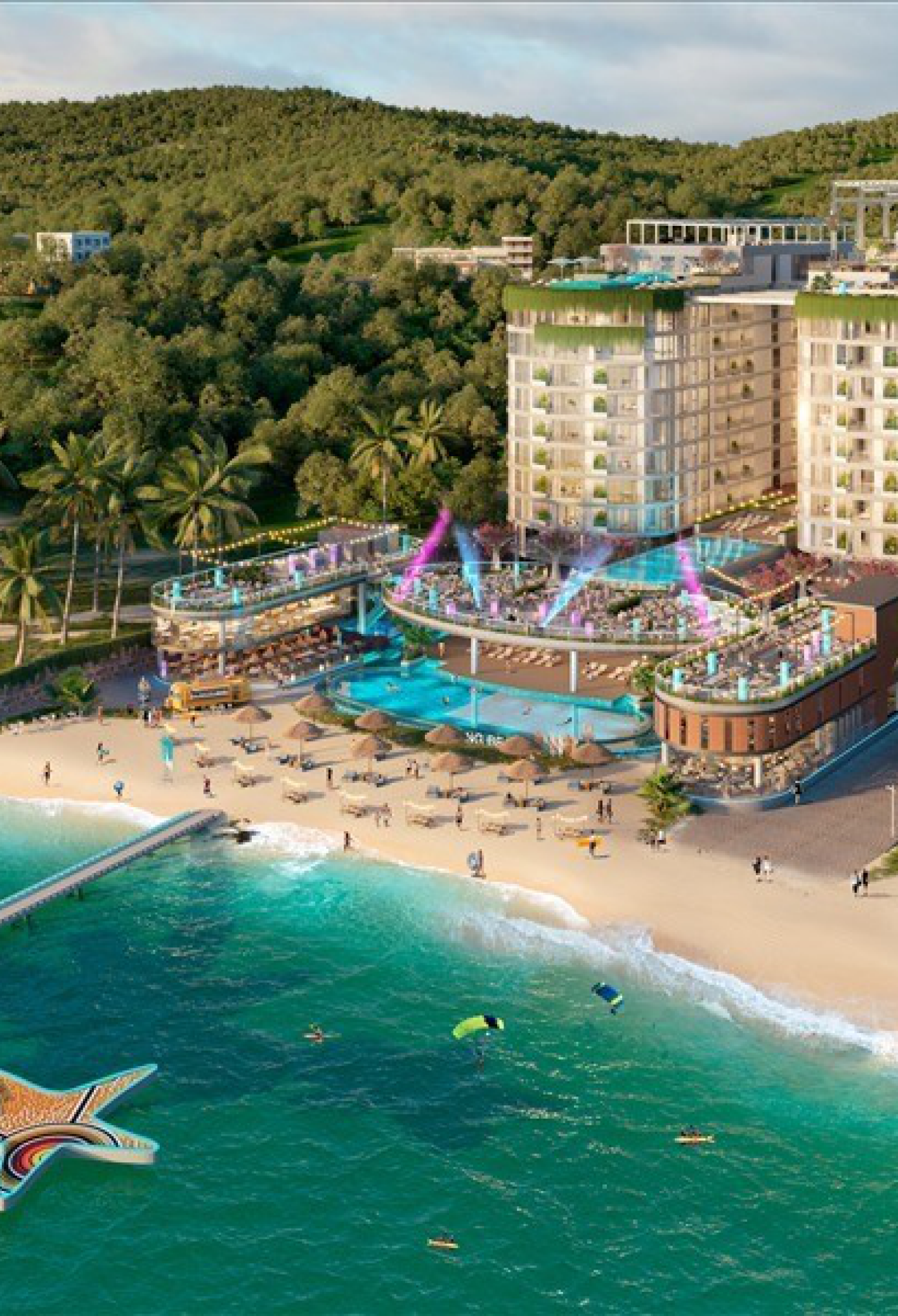 Khu nghỉ dưỡng cao cấp bên bờ biển